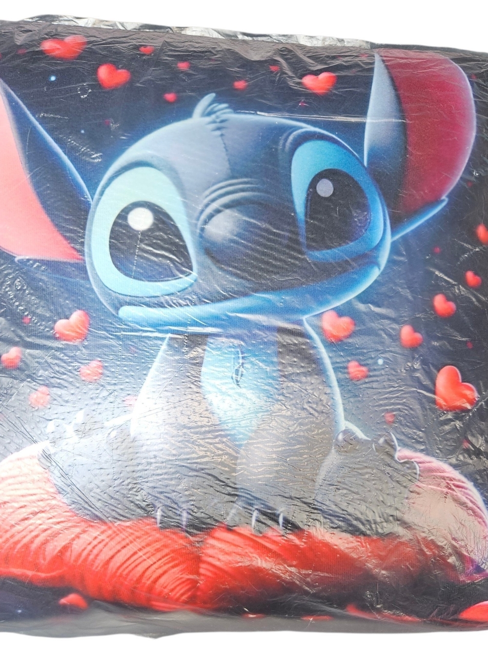 Blue Cartoon Stitch Throw Pillow - Unbranded